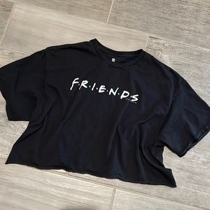 🖤Vintage cropped friends tee